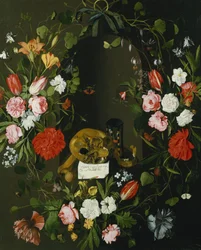 Vanitas Naturaleza Muerta con Flores